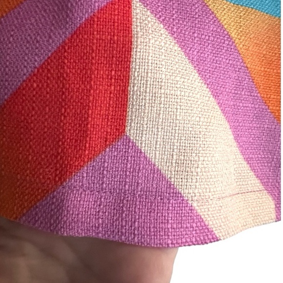 Gianni Bini Dillards Geometric Pink Orange Dress Purple Size Medium M - Picture 5 of 8